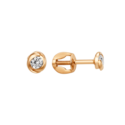 Серьги пусеты 003282-1100 золото