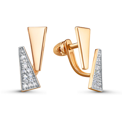 Серьги джекеты 0506530 золото