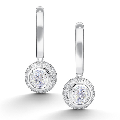 Серьги подвесные 02-5157.00ГХ-00 серебро
