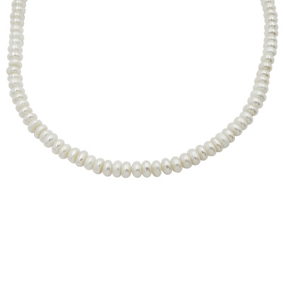 Бусы нить К-300.0-с-45 серебро