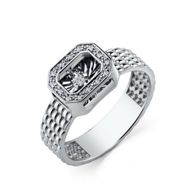 Кольцо 01-10-51066-41-00 серебро
