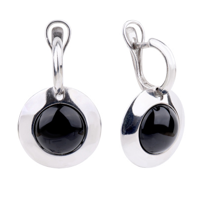 Серьги подвесные СЛ228-30 аг серебро
