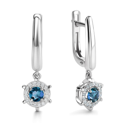 Серьги подвесные 02-4290.00ТЛ-00 серебро