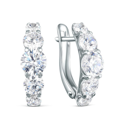 Серьги дорожка BR2139921010W золото Дорожка