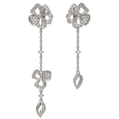 Серьги подвесные 1033902-01110 серебро