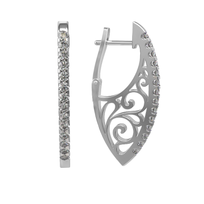 Серьги 1029012-01110 серебро