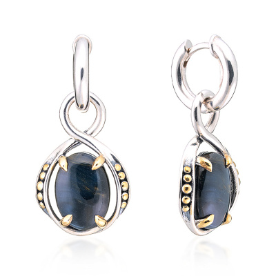 Серьги подвесные ER041583PIT-COV-M серебро