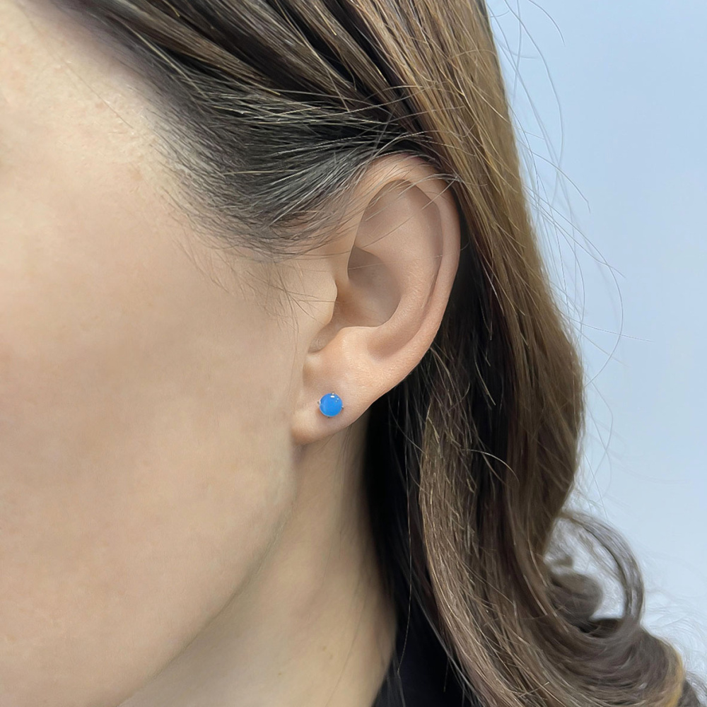 Серьги пусеты П340392650-70 серебро