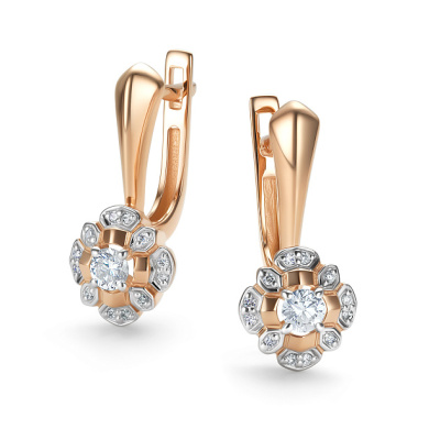 Серьги 26423-100 золото