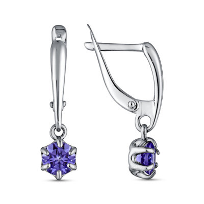 Серьги подвесные 207154-255-0019 серебро