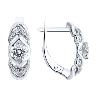 Серьги 94022500 серебро