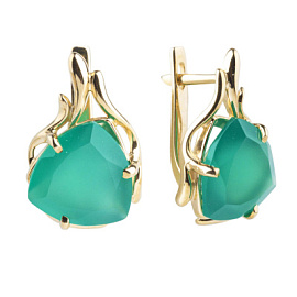 Серьги 3258 аг золото