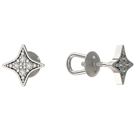 Серьги пусеты 1034642-01110 серебро Звезда