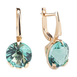 Серьги 3259 акв золото