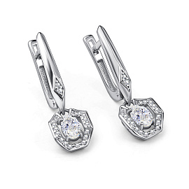 Серьги подвесные 02-4849.00ГХ-00 серебро_0