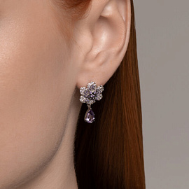 Серьги подвесные 92022972 серебро_1